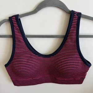 Torrid Curve Bralette‎ Bra Ribbed Lined Wireless Women's Size 1X Plus Striped